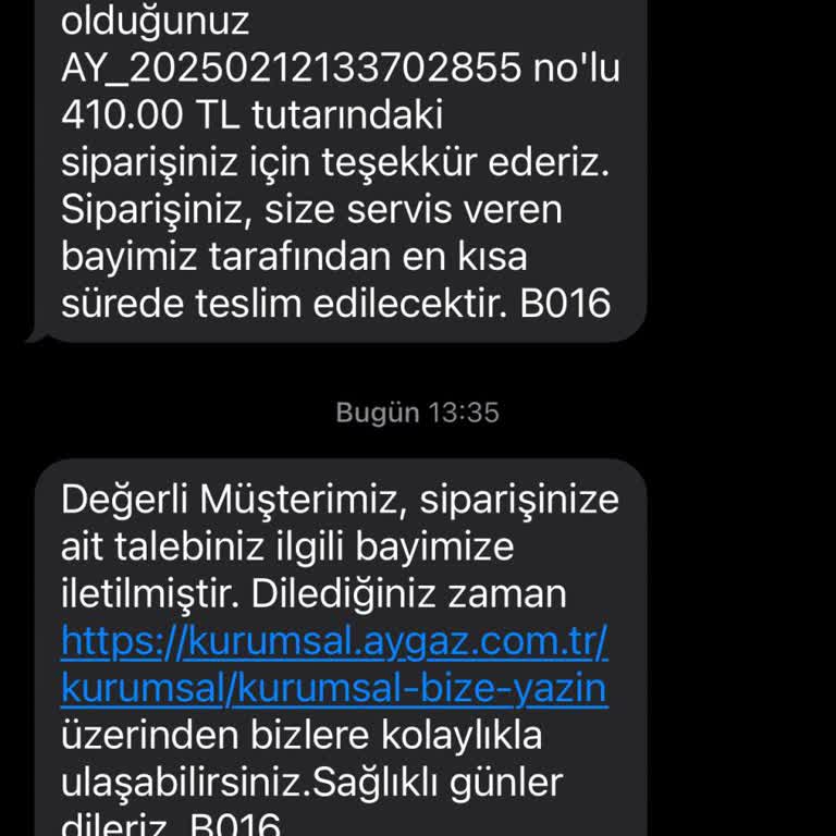 Aygaz Online Sipariş Sistemi Hayal Kırıklığı Yarattı