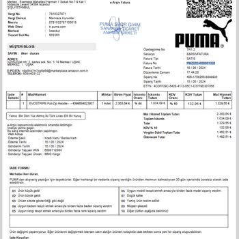 Puma Sweatshirt'teki Beklenmedik Solma Sorunu