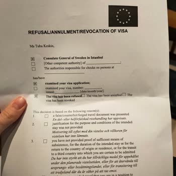 Geçersiz Rezervasyon Belgeleriyle Vize Reddi