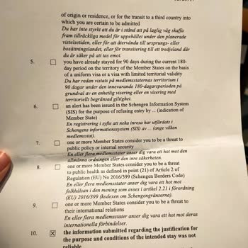 Geçersiz Rezervasyon Belgeleriyle Vize Reddi