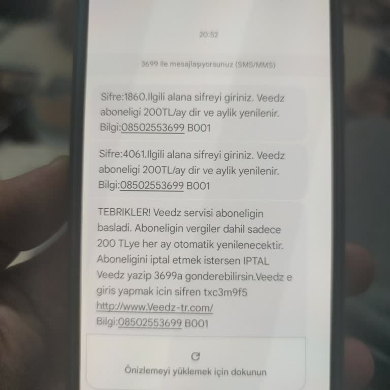 İzinsiz Abonelik Ve 200 TL Ücret Şoku
