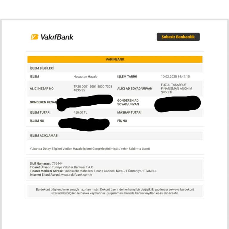 Fuzul Ev'den Araç Rehini Sorunu