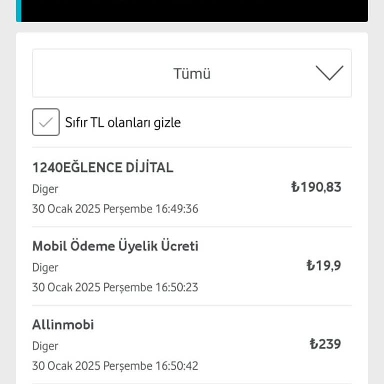 Vidyozone.mobi Bilgim Dışında Yapılan Üyelik Ve Fatura Şoku