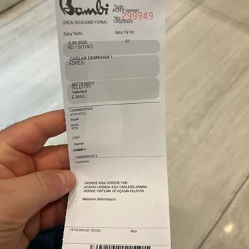 Bambi Mağazasında Kusurlu Ürün Ve Kötü Hizmet Deneyimi