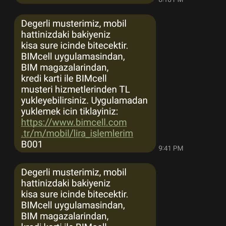 Bimcell'de Paket Yükleme Sorunu