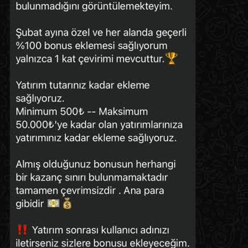 Bonus Sözü Verip Paramı Geri Vermediler!