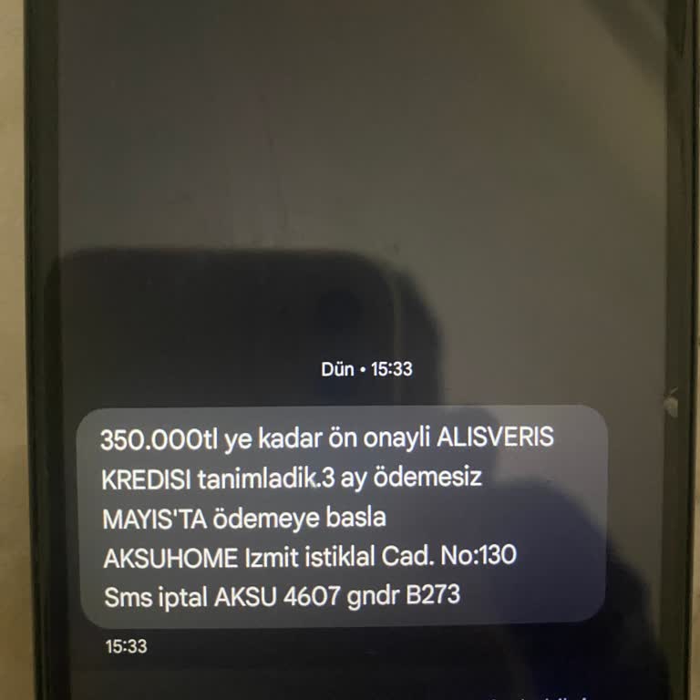 İzinsiz Kredi Mesajı Ve Kişisel Bilgi Kullanımı