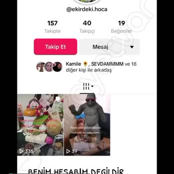 TikTok Bu Hesap Benim Değildir Ve Beni Karalamak İçin Açılmış Bir Hesaptır!