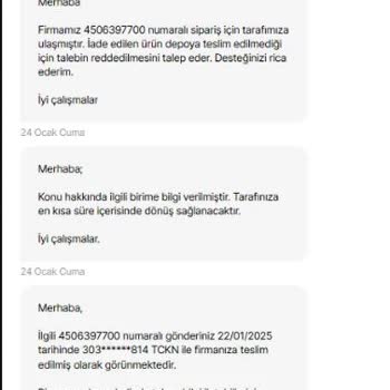 Yanlış İade Süreci Ve Kayıp Ürün Sorunu