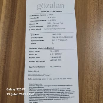 Columbia Montunda Kaz Tüyü Problemi Ve Yetersiz Müşteri Hizmeti