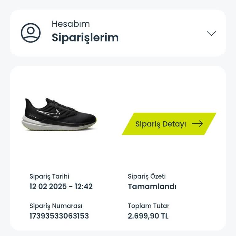 Sportive'den Nike Ayakkabı Siparişi Sorunu