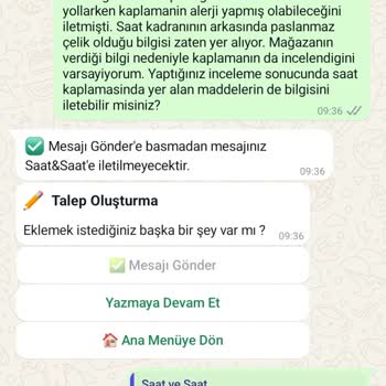 Alerji Yapan Saat Ve Yetersiz Müşteri Hizmetleri