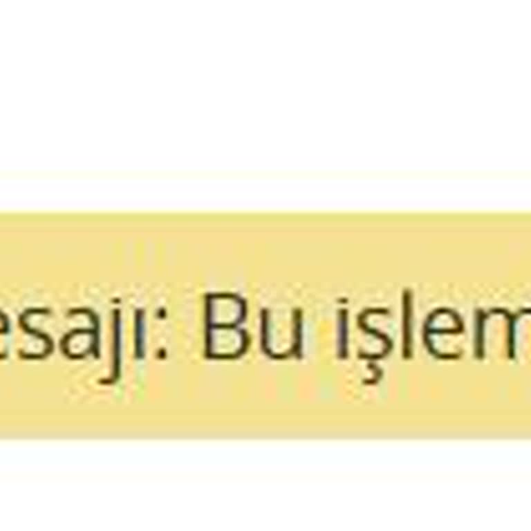 İninal Kart İşlem Yetkisi Sorunu