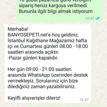 Rezervuar Parçaları Hala Kargoya Verilmedi