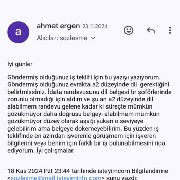 Verilen Sözlerin Tutulmaması Ve İş Teklifi Sorunu