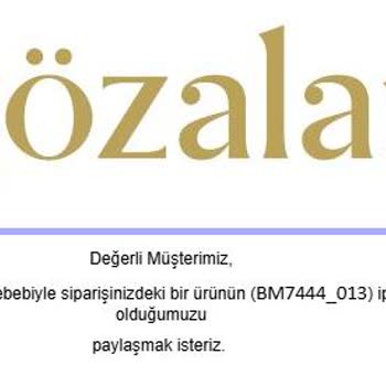 Stok Sorunu Nedeniyle İptal Edilen Alışverişler