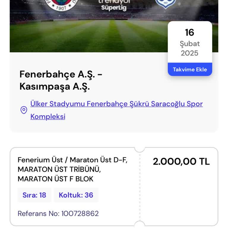 Yanlış Tribün Seçimi Mağduriyeti