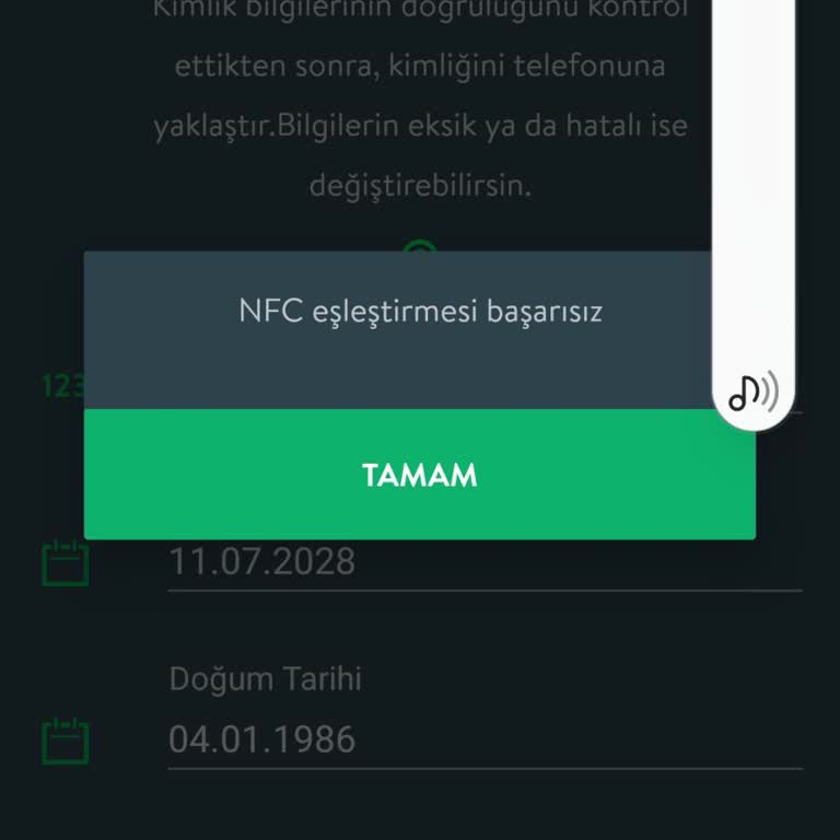 NFC Kimlik Okutma Ve Şifre Güncelleme Sorunu