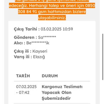 Kargo Teslimatında Gecikme Ve Müşteri Hizmetleri Sorunu