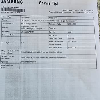 Samsung OLED TV'de Renk Değişikliği Ve Garanti Sorunu