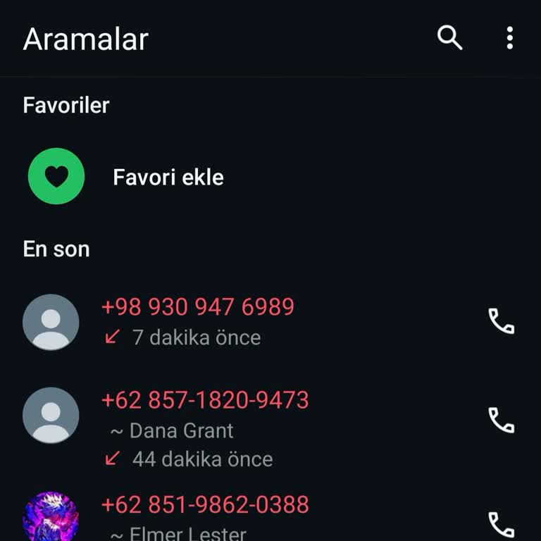 Tanımadığım Yabancı Numaralardan Gelen Rahatsız Edici Aramalar