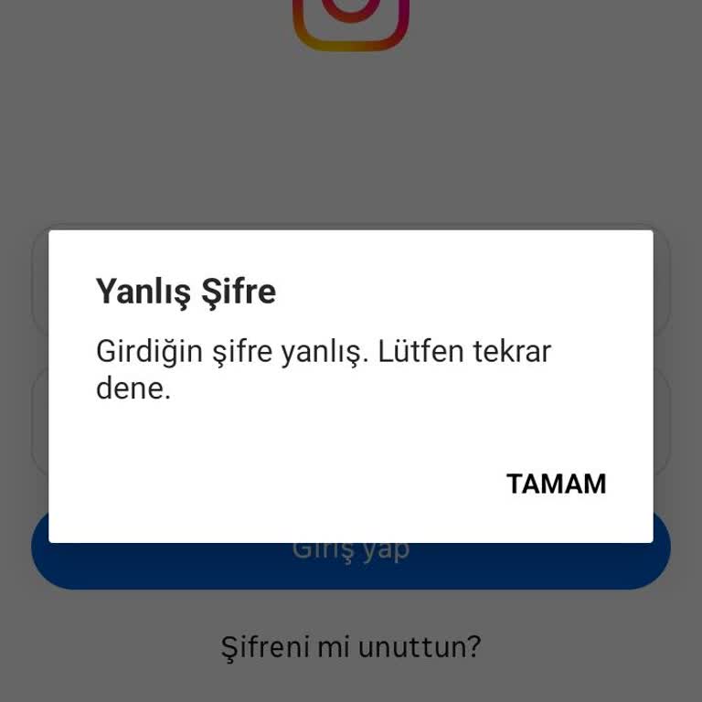 Telefonumdan Instagram'a Giriş Yapamıyorum, Başka Cihazda Sorun Yok