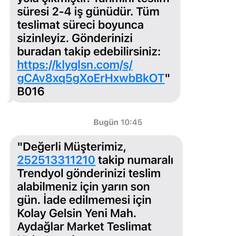 Yanlış Adrese Teslim Ve Gecikmeli Bildirim Sorunu