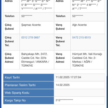 Kayıp Kargo Ve Yanıltıcı Takip Sistemi