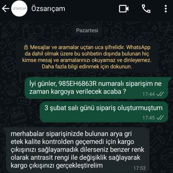 Siparişlerim Kargoya Verilmiyor Ve Müşteri Hizmeti Yetersiz