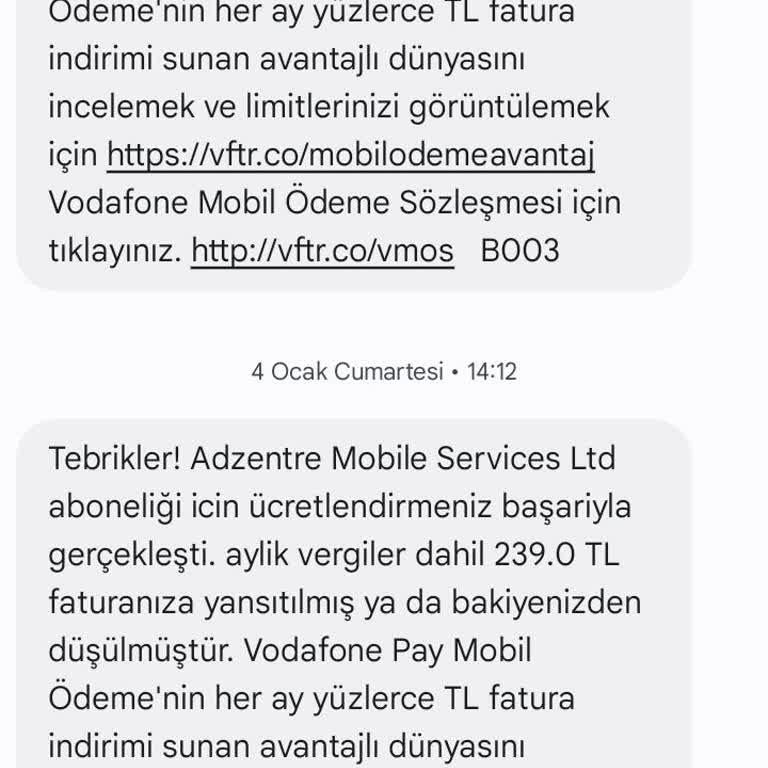 Yanıltıcı Fatura Ve İzin Dışı Mesajlar