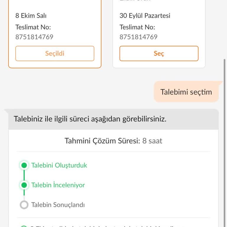 Ürün Eksikliği Ve İade Sürecindeki Aksaklık