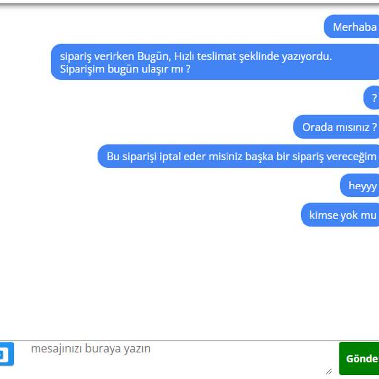 Taze Çiçek'te İade Sorunu Ve Yetersiz Müşteri Hizmeti
