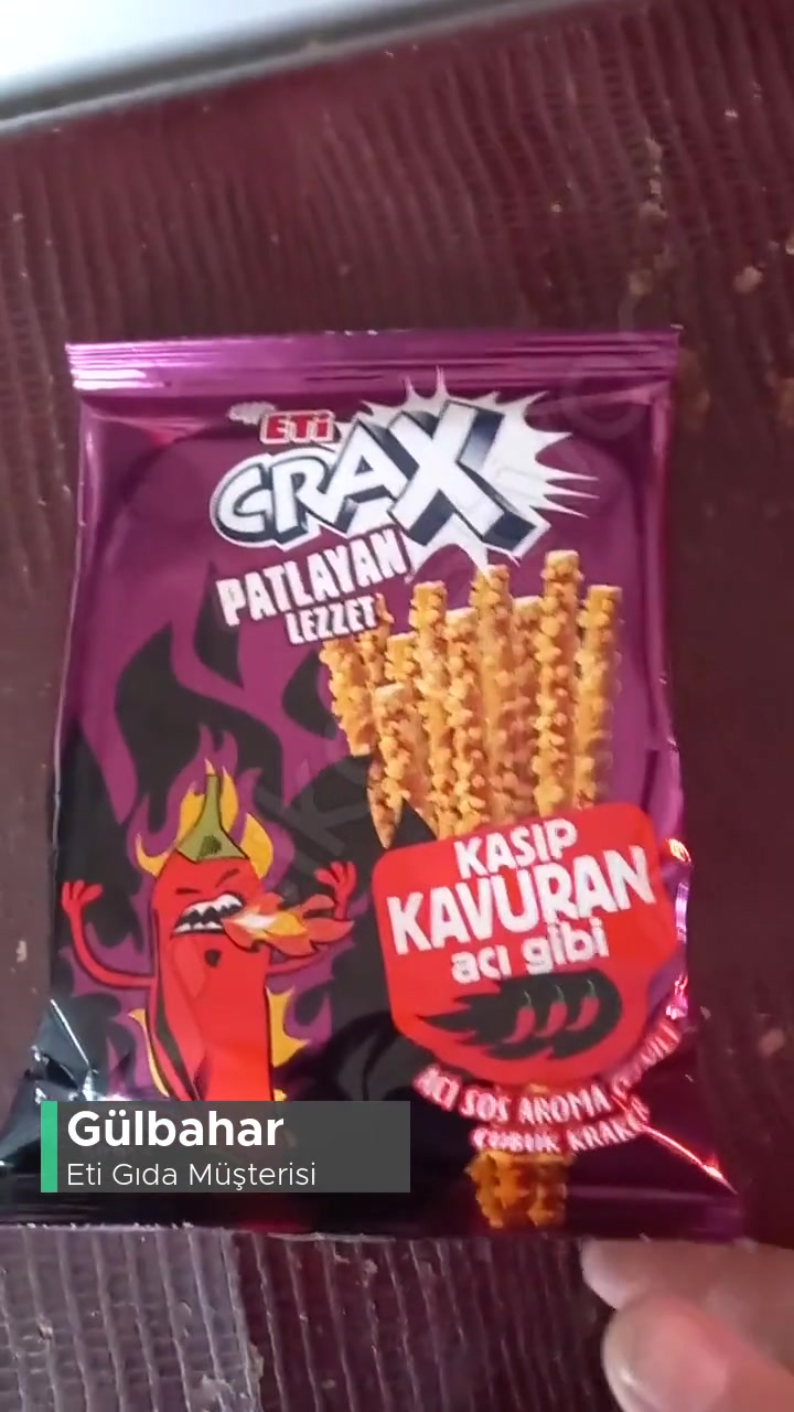 Eti Crax Patlayan Aldım İçinde Sadece 1 Adet Çubuk Kraker Var! videonun kapak resmi