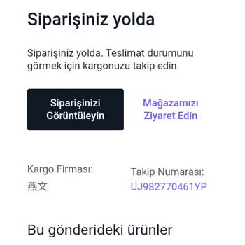 Kargo Takip Sorunu Ve Teslimat Gecikmesi
