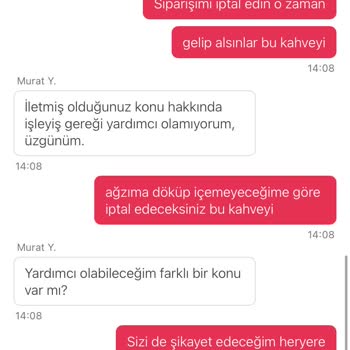 Pipetsiz Gelen Kahve Siparişi Mağduriyeti