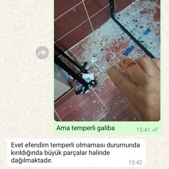 Patlayan Duşakabin Camı Ve İlgisiz Firma