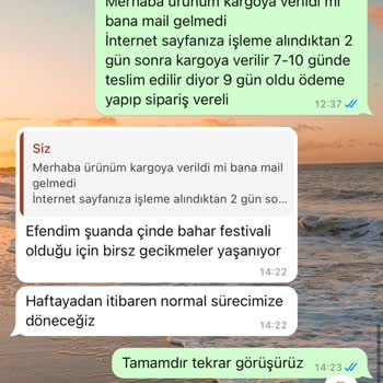 Siparişin Teslim Edilmemesi Ve İptal Sorunları