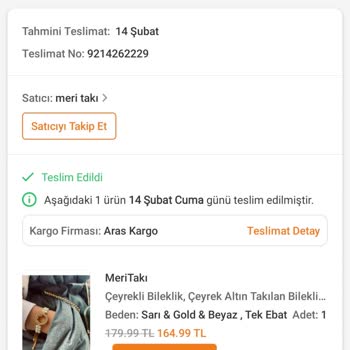 Trendyol Meri Takı Şikayeti