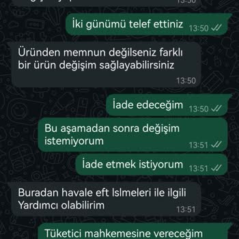 İade Sorunu Ve İlgisizlikle Karşılaşmak