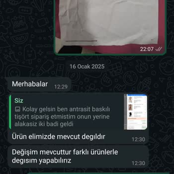 Yanlış Ürün Gönderimi Ve İade Sorunu