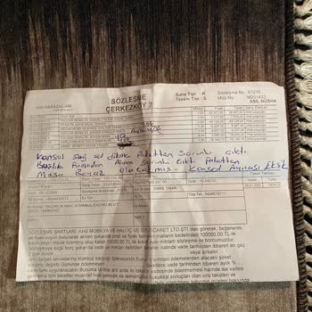 Teslim Edilmeyen Mobilyalar Ve Yanıltıcı Müşteri Hizmetleri