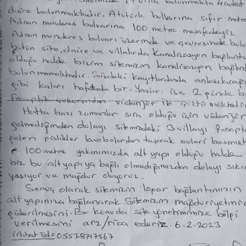 Kanalizasyon Bağlantısı İçin 2 Yıllık Bekleyiş Ve Oyalama