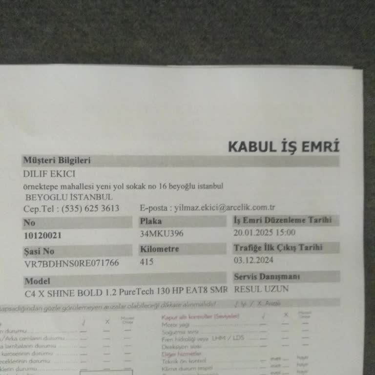 Citroen Servisinde Uzayan Bekleyiş