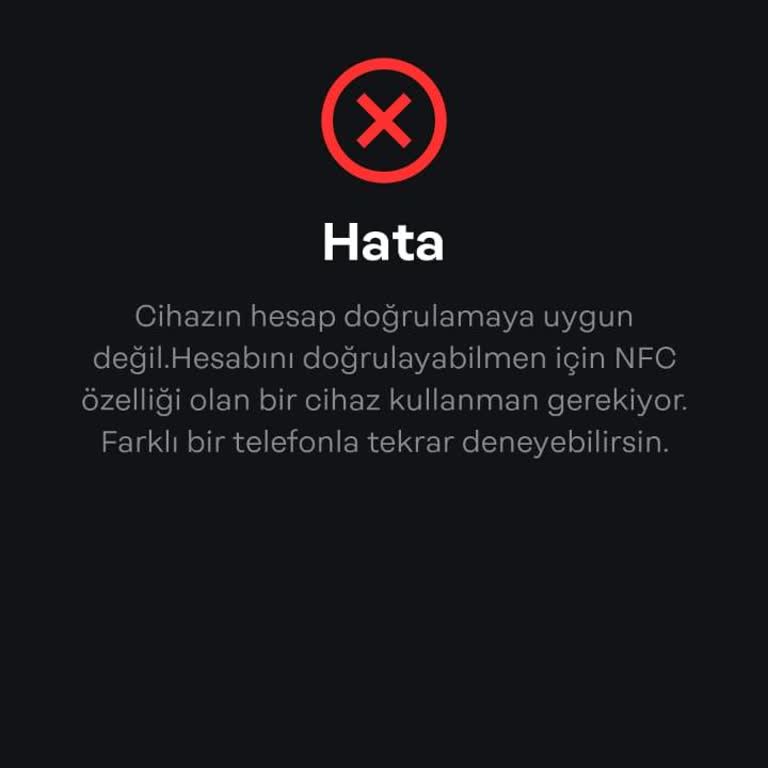 Papara Hesap Doğrulama Sürecindeki NFC Zorunluluğu Sorunu