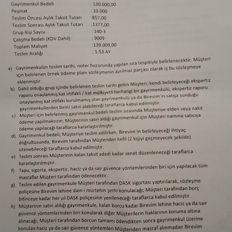 Birevim'de İpotek Kaldırma Sorunu