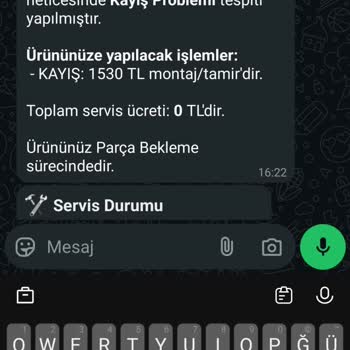 Welder Marka Saatin Kordon Sorunu Ve Yüksek Servis Ücreti