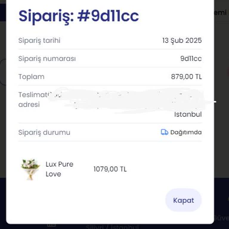 Özel Günde Teslimat Fiyaskosu