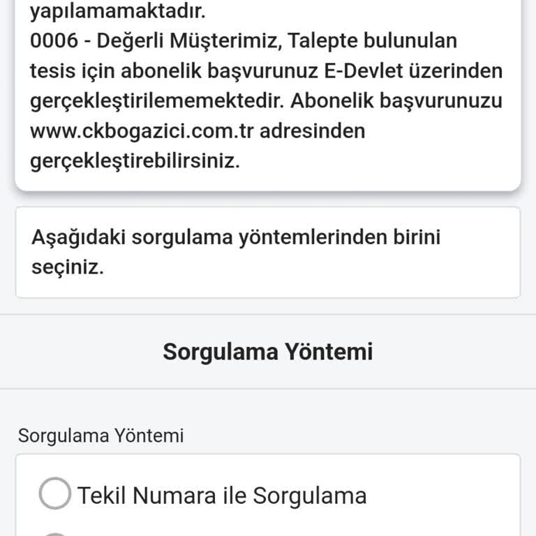 Elektrik Aboneliği Başvurusunda Sonsuz Döngü Sorunu