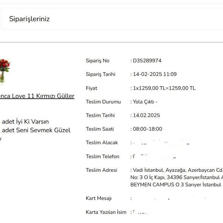 Teslim Edilmeyen Sipariş Ve İletişim Sorunları