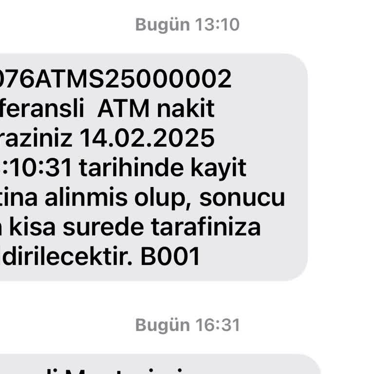 ATM'de Para Alıkonulması Ve Müşteri Hizmetleri Sorunu